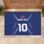 Custom Afro Haiti Football Rubber Doormat Sporty Style - African Pride