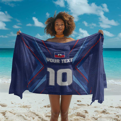 Custom Afro Haiti Football Sarong Sporty Style - African Pride