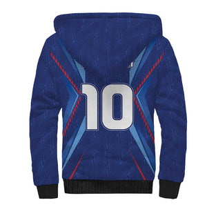 Custom Afro Haiti Football Sherpa Hoodie Sporty Style - African Pride