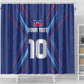 Custom Afro Haiti Football Shower Curtain Sporty Style - African Pride