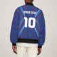 Custom Afro Haiti Football Sleeve Zip Bomber Jacket Sporty Style - African Pride