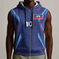 Custom Afro Haiti Football Sleeveless Zip Hoodie Sporty Style - African Pride