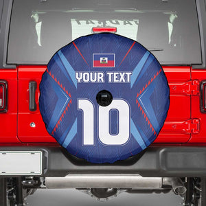 Custom Afro Haiti Football Spare Tire Cover Sporty Style - African Pride