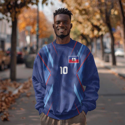 Custom Afro Haiti Football Sweatshirt Sporty Style - African Pride