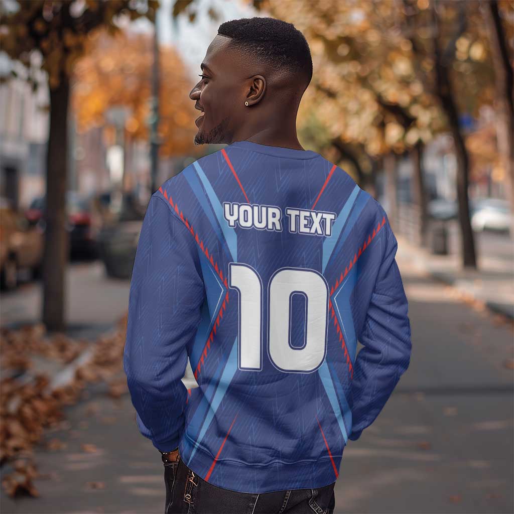 Custom Afro Haiti Football Sweatshirt Sporty Style - African Pride