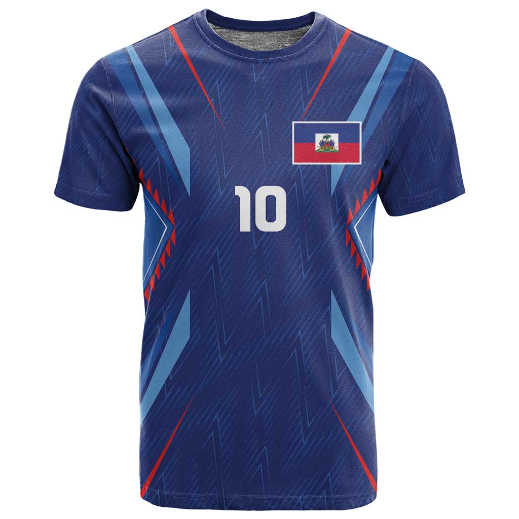 Custom Afro Haiti Football T shirt Sporty Style - African Pride