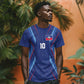 Custom Afro Haiti Football T shirt Sporty Style LT03