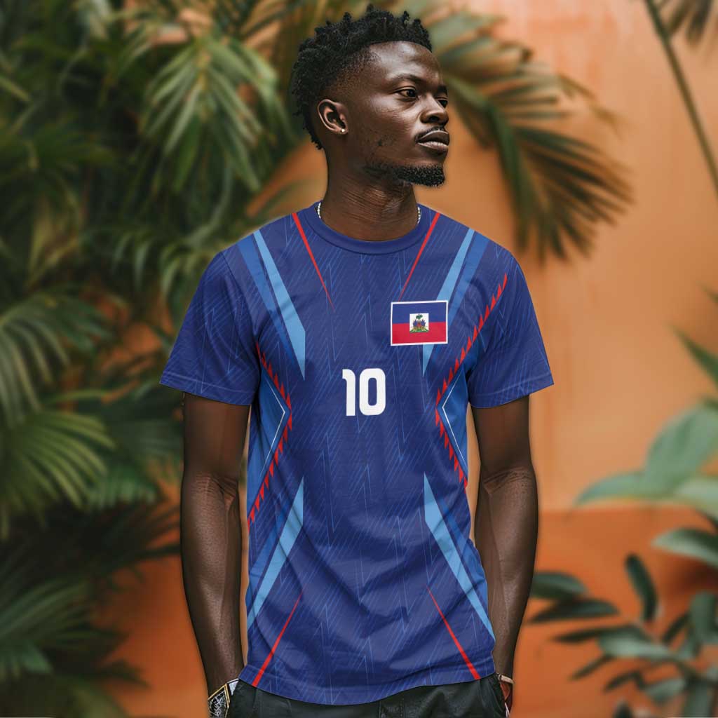 Custom Afro Haiti Football T shirt Sporty Style LT03