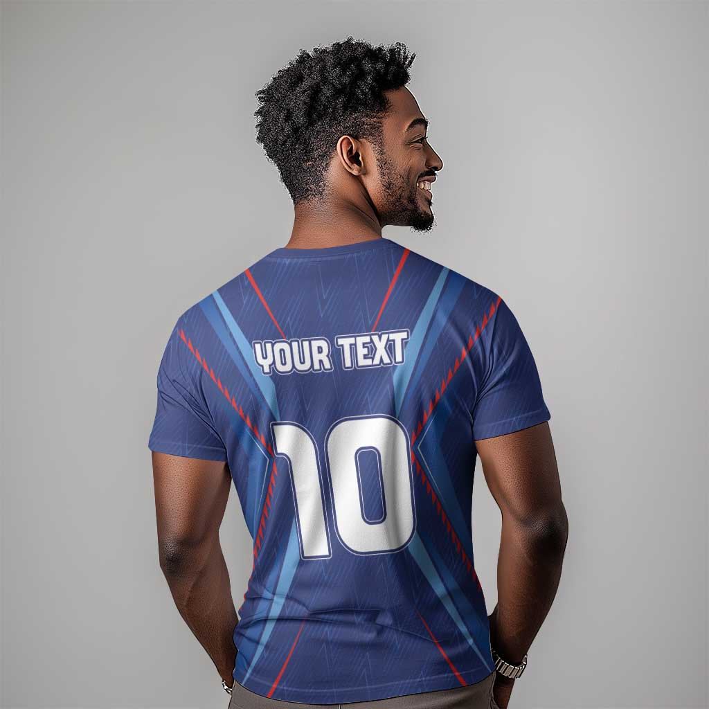 Custom Afro Haiti Football T shirt Sporty Style LT03