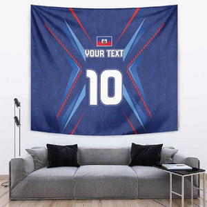 Custom Afro Haiti Football Tapestry Sporty Style - African Pride