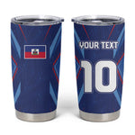 Custom Afro Haiti Football Tumbler Cup Sporty Style - African Pride