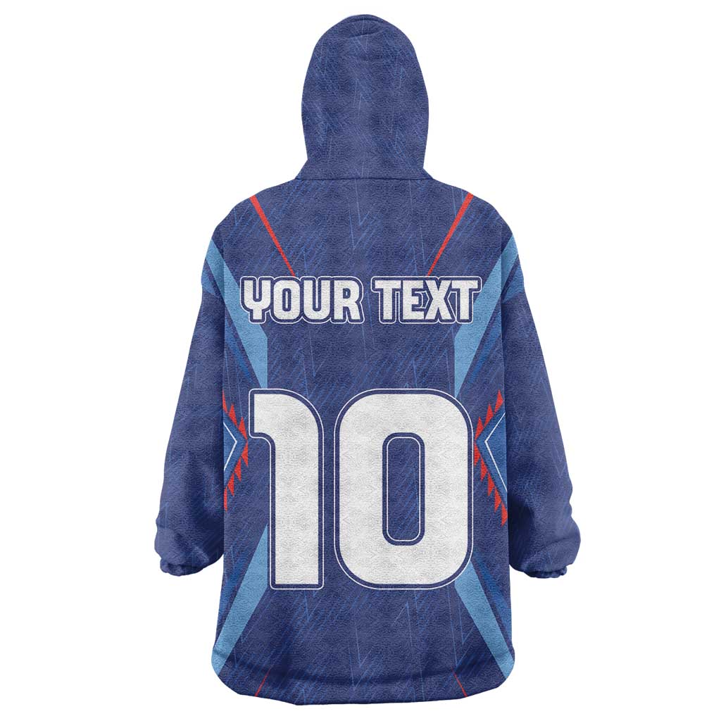 Custom Afro Haiti Football Wearable Blanket Hoodie Sporty Style - African Pride