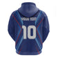 Custom Afro Haiti Football Zip Hoodie Sporty Style - African Pride