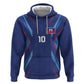 Custom Afro Haiti Football Zip Hoodie Sporty Style - African Pride