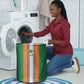 Côte d'Ivoire National Football Laundry Basket Les Elephants-Sporty Stripes - African Pride