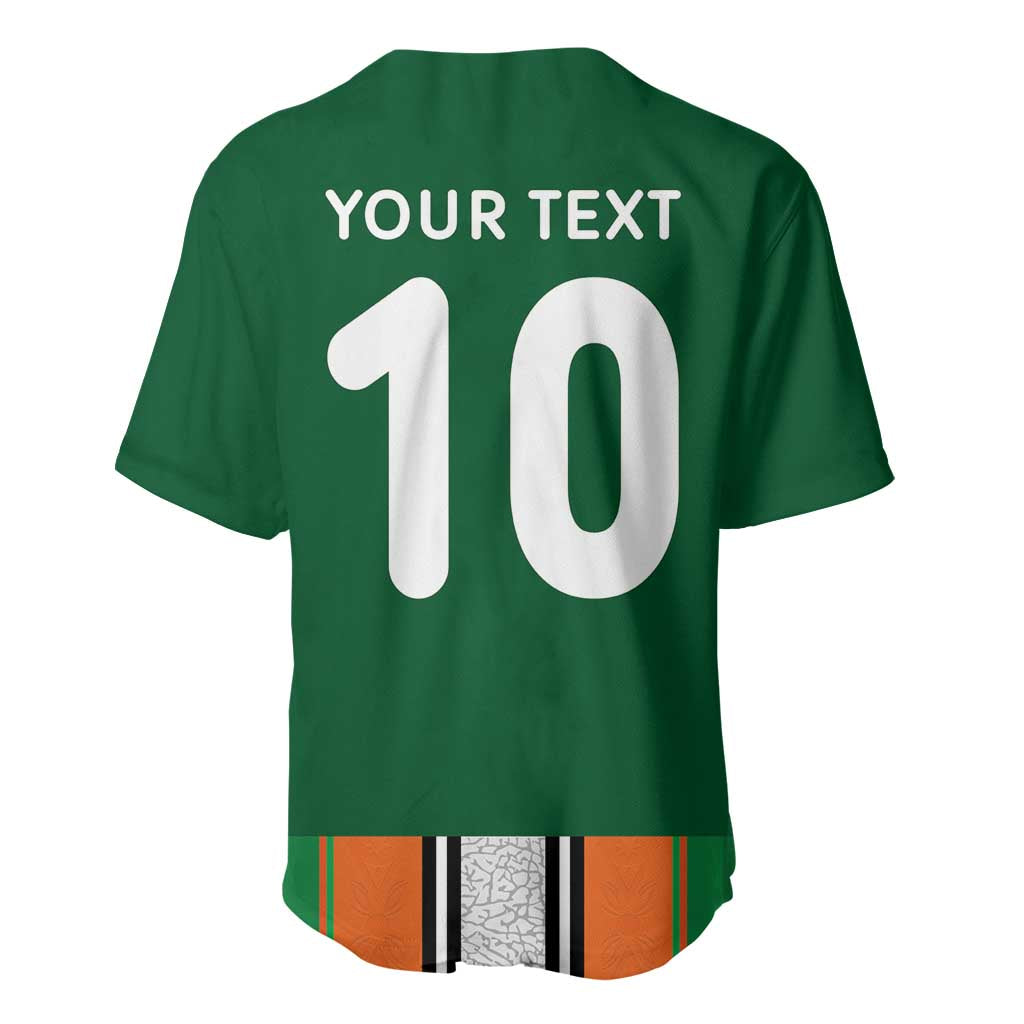 Custom Côte d'Ivoire National Football Baseball Jersey Les Elephants-Sporty Stripes LT03