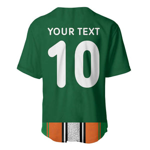 Custom Côte d'Ivoire National Football Baseball Jersey Les Elephants-Sporty Stripes LT03
