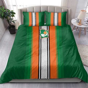 Côte d'Ivoire National Football Bedding Set Les Elephants-Sporty Stripes - African Pride