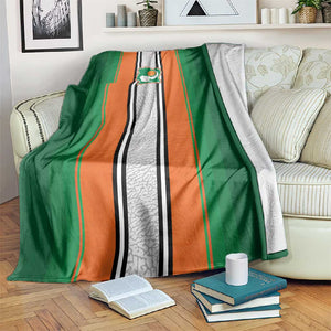 Côte d'Ivoire National Football Blanket Les Elephants-Sporty Stripes - African Pride