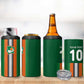 Custom Côte d'Ivoire National Football 4 in 1 Can Cooler Tumbler Les Elephants-Sporty Stripes - African Pride