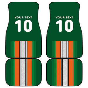 Custom Côte d'Ivoire National Football Car Mats Les Elephants-Sporty Stripes - African Pride
