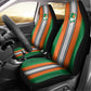 Côte d'Ivoire National Football Car Seat Cover Les Elephants-Sporty Stripes - African Pride