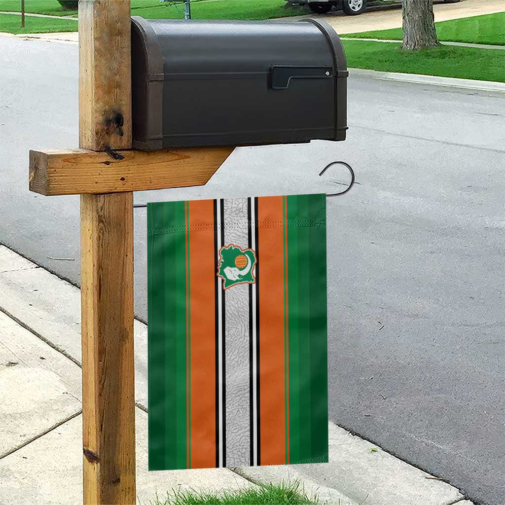 Côte d'Ivoire National Football Garden Flag Les Elephants-Sporty Stripes - African Pride