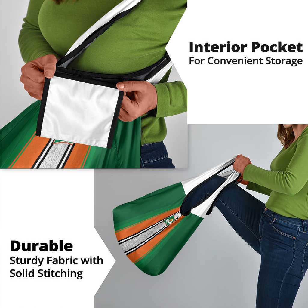 Côte d'Ivoire National Football Grocery Bag Les Elephants-Sporty Stripes - African Pride