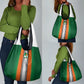 Côte d'Ivoire National Football Grocery Bag Les Elephants-Sporty Stripes - African Pride