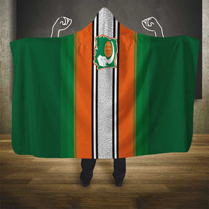 Côte d'Ivoire National Football Hooded Blanket Les Elephants-Sporty Stripes - African Pride