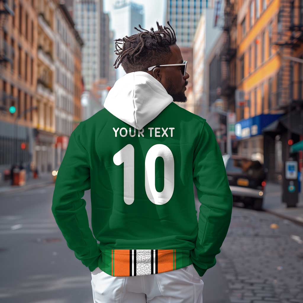 Custom Côte d'Ivoire National Football Hoodie Les Elephants-Sporty Stripes - African Pride