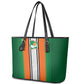 Côte d'Ivoire National Football Leather Tote Bag Les Elephants-Sporty Stripes - African Pride