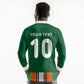 Custom Côte d'Ivoire National Football Long Sleeve Polo Shirt Les Elephants-Sporty Stripes - African Pride