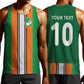 Custom Côte d'Ivoire National Football Men Tank Top Les Elephants-Sporty Stripes - African Pride