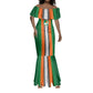 Custom Côte d'Ivoire National Football Mermaid Dress Les Elephants-Sporty Stripes - African Pride