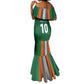 Custom Côte d'Ivoire National Football Mermaid Dress Les Elephants-Sporty Stripes - African Pride