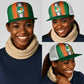 Côte d'Ivoire National Football Mesh Trucker Cap Les Elephants-Sporty Stripes - African Pride