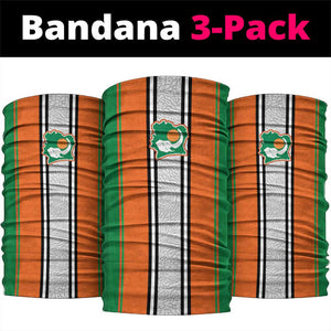 Côte d'Ivoire National Football Neck Gaiter Les Elephants-Sporty Stripes - African Pride