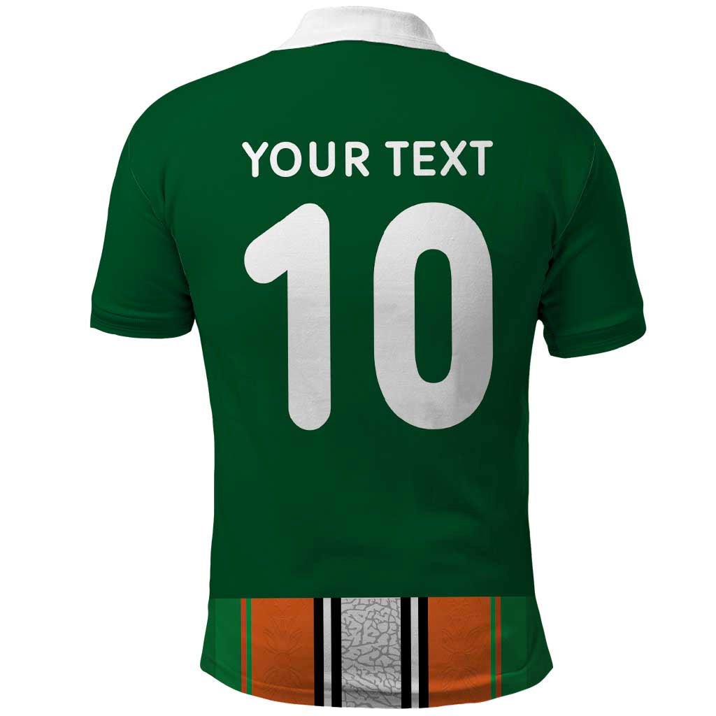 Custom Côte d'Ivoire National Football Polo Shirt Les Elephants-Sporty Stripes LT03