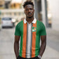 Custom Côte d'Ivoire National Football Polo Shirt Les Elephants-Sporty Stripes - African Pride