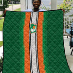 Côte d'Ivoire National Football Quilt Les Elephants-Sporty Stripes - African Pride