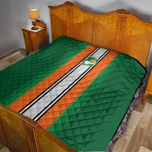 Côte d'Ivoire National Football Quilt Les Elephants-Sporty Stripes - African Pride
