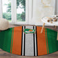 Côte d'Ivoire National Football Round Carpet Les Elephants-Sporty Stripes - African Pride
