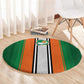 Côte d'Ivoire National Football Round Carpet Les Elephants-Sporty Stripes - African Pride