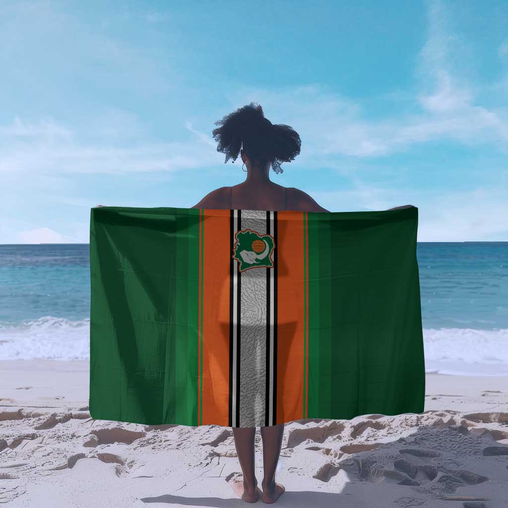 Côte d'Ivoire National Football Sarong Les Elephants-Sporty Stripes - African Pride