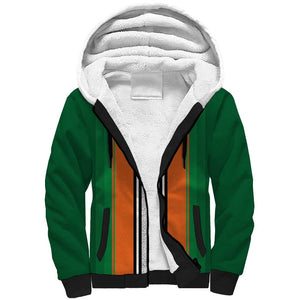 Custom Côte d'Ivoire National Football Sherpa Hoodie Les Elephants-Sporty Stripes - African Pride