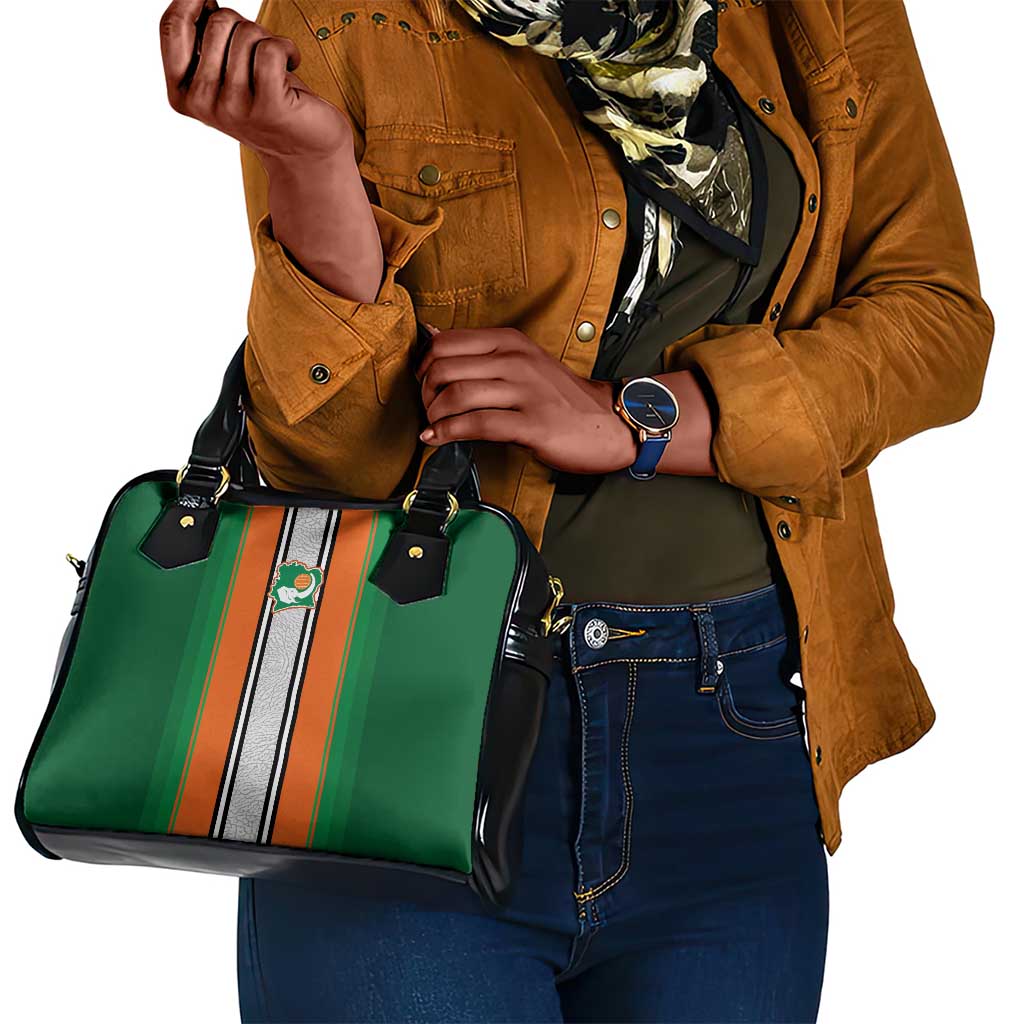 Côte d'Ivoire National Football Shoulder Handbag Les Elephants-Sporty Stripes - African Pride
