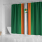Côte d'Ivoire National Football Shower Curtain Les Elephants-Sporty Stripes - African Pride