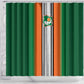 Côte d'Ivoire National Football Shower Curtain Les Elephants-Sporty Stripes - African Pride