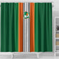 Côte d'Ivoire National Football Shower Curtain Les Elephants-Sporty Stripes - African Pride